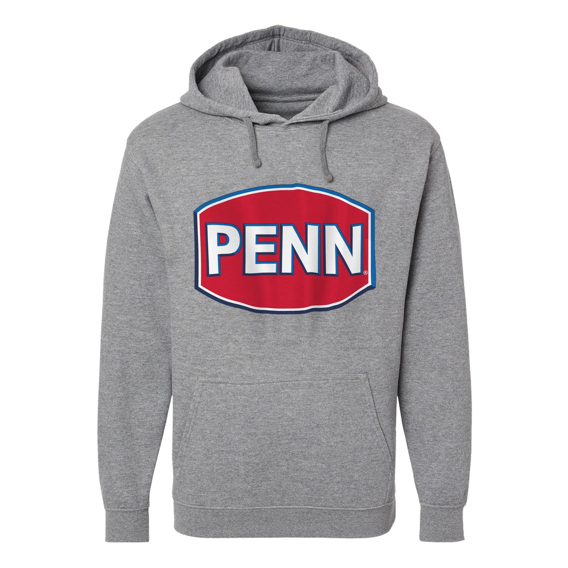 PENN Pullover Hooded Sweatshirt (Heather Grey - XL) - Image 2